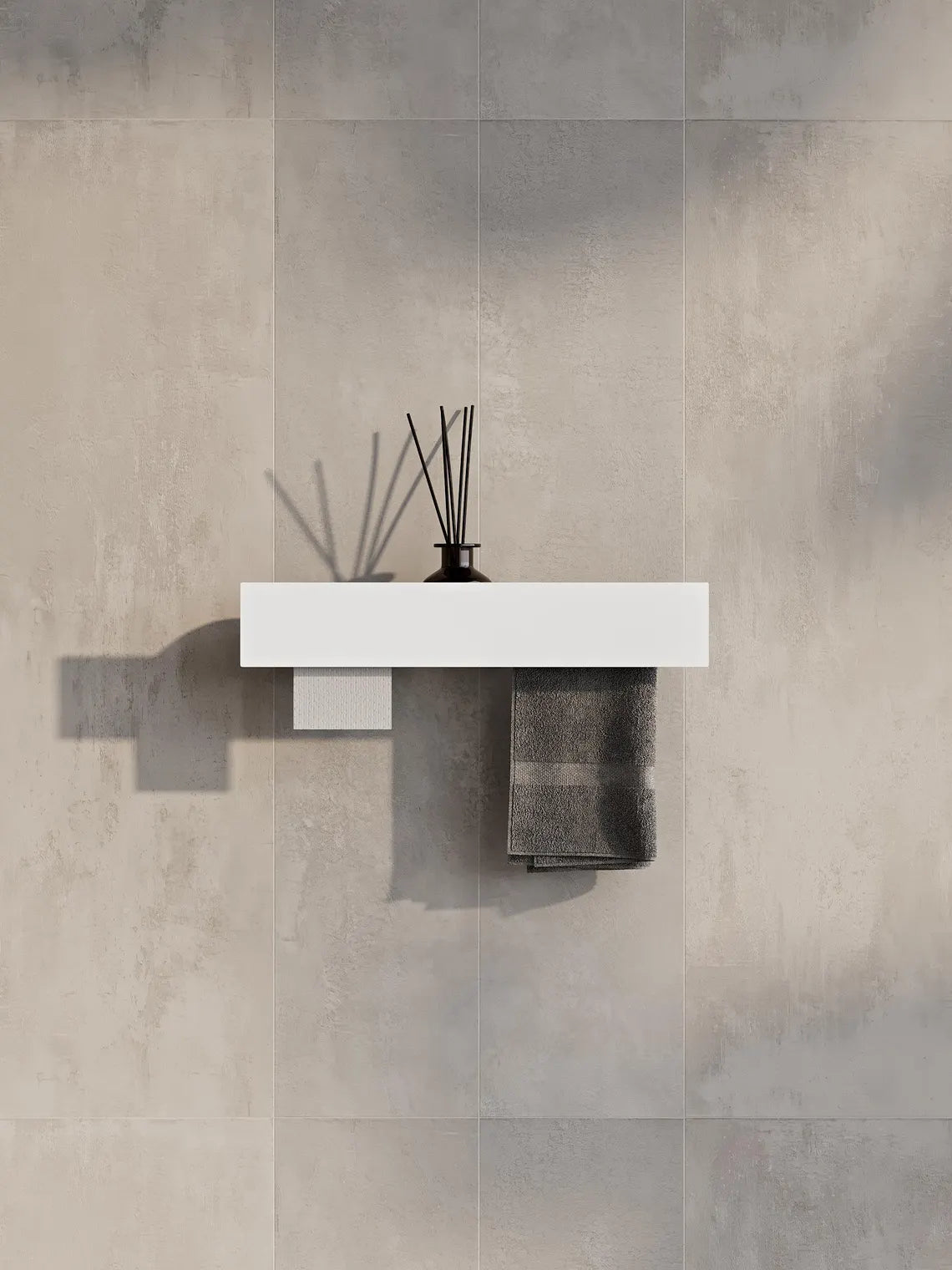 3-in-1 Bathroom Wall Shelf – Towel Bar & Toilet Paper Holder