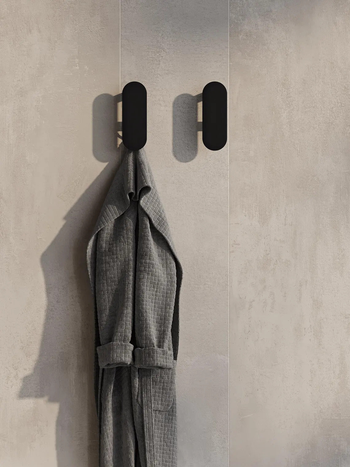 Minimalistischer Wandhaken aus Stahl – Moderner Handtuch- und Bademantelhalter fürs Badezimmer