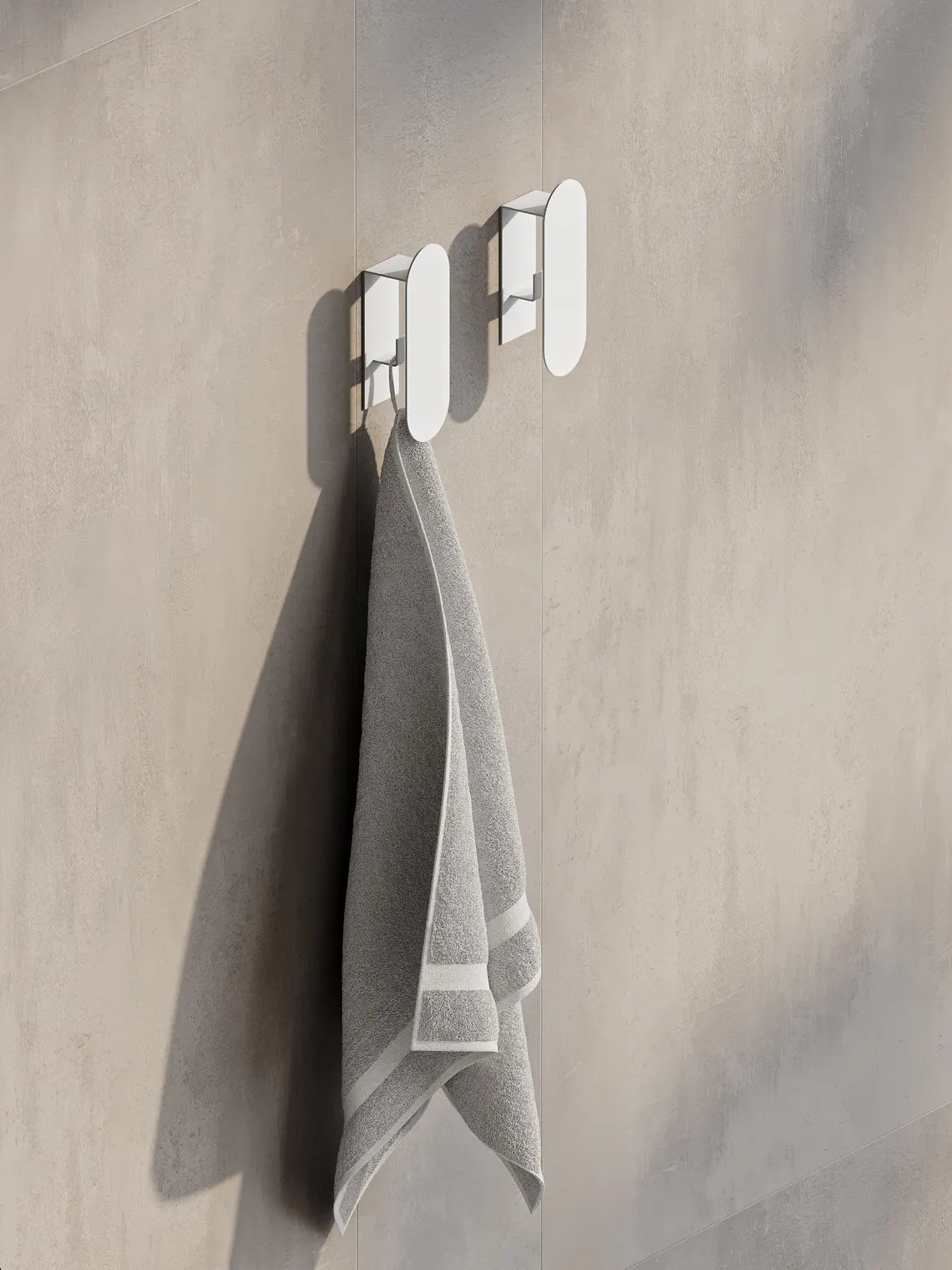 Minimalistischer Wandhaken aus Stahl – Moderner Handtuch- und Bademantelhalter fürs Badezimmer
