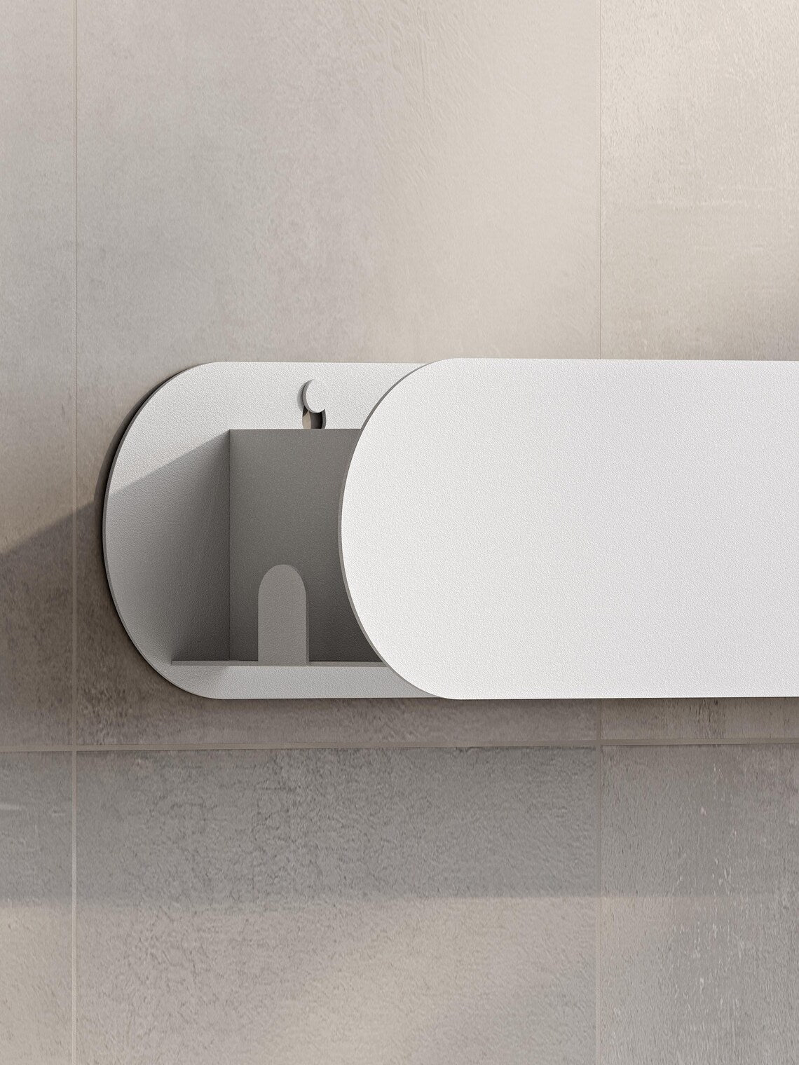 Schwarzes, wandmontiertes Badezimmerregal – Schwebendes Metallregal zur Aufbewahrung von Toilettenartikeln