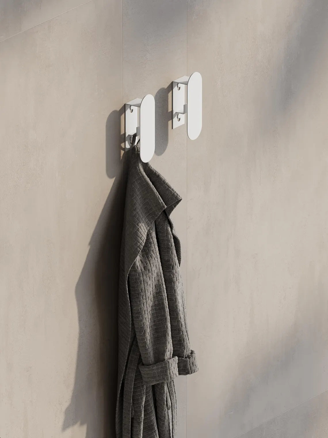 Minimalistischer Wandhaken aus Stahl – Moderner Handtuch- und Bademantelhalter fürs Badezimmer