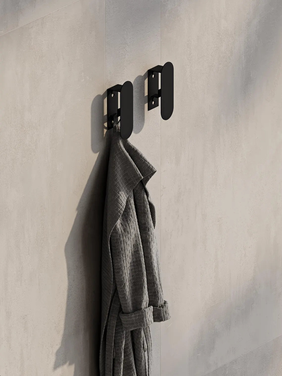 Minimalistischer Wandhaken aus Stahl – Moderner Handtuch- und Bademantelhalter fürs Badezimmer