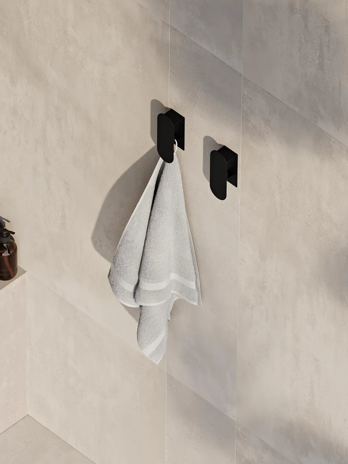 Minimalistischer Wandhaken aus Stahl – Moderner Handtuch- und Bademantelhalter fürs Badezimmer