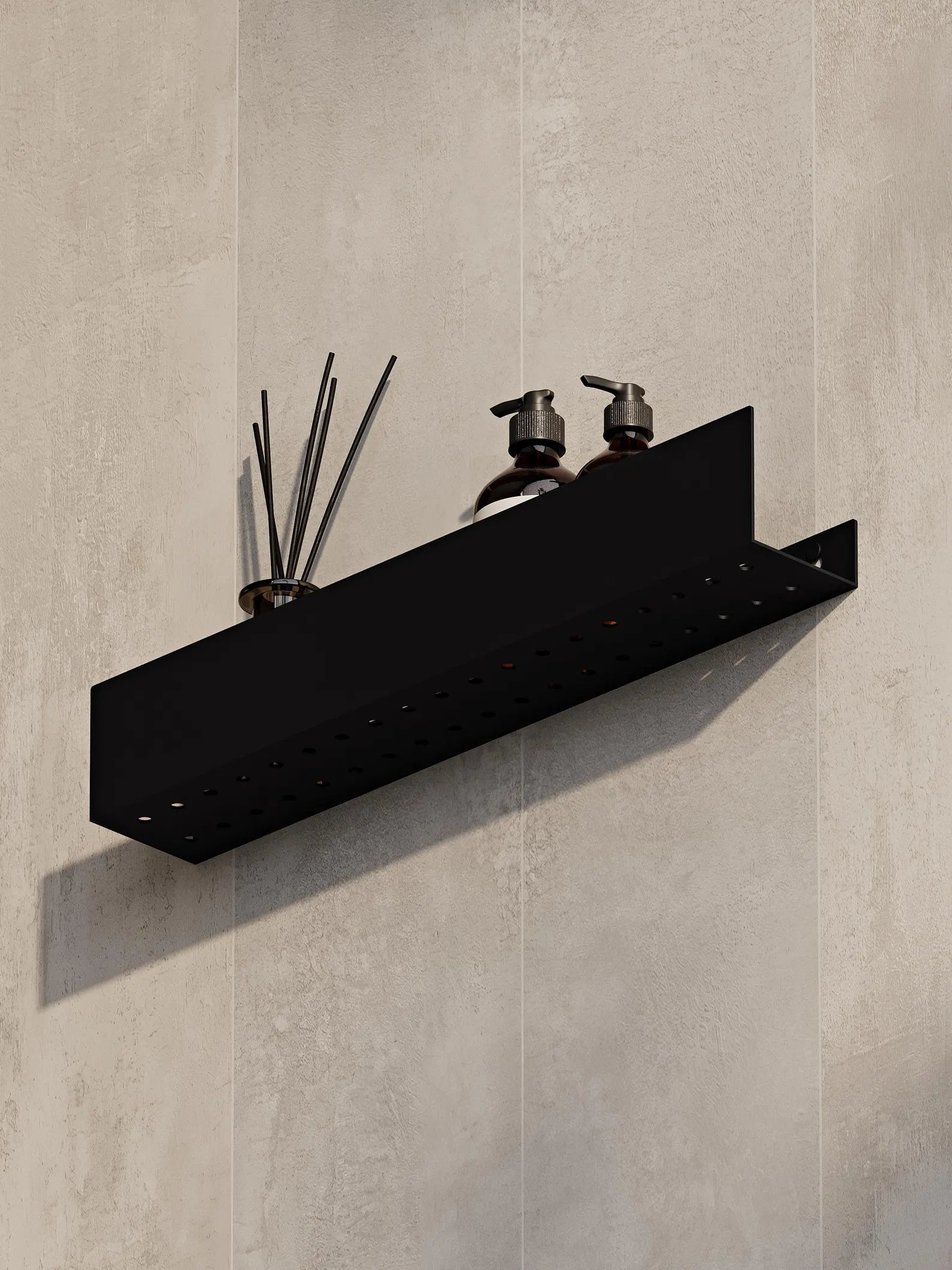 Wall-Mounted Stainless Steel Shelf