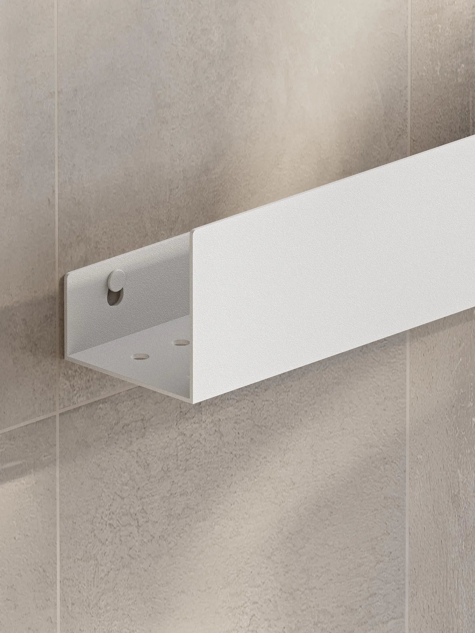 Wall-Mounted Stainless Steel Shelf