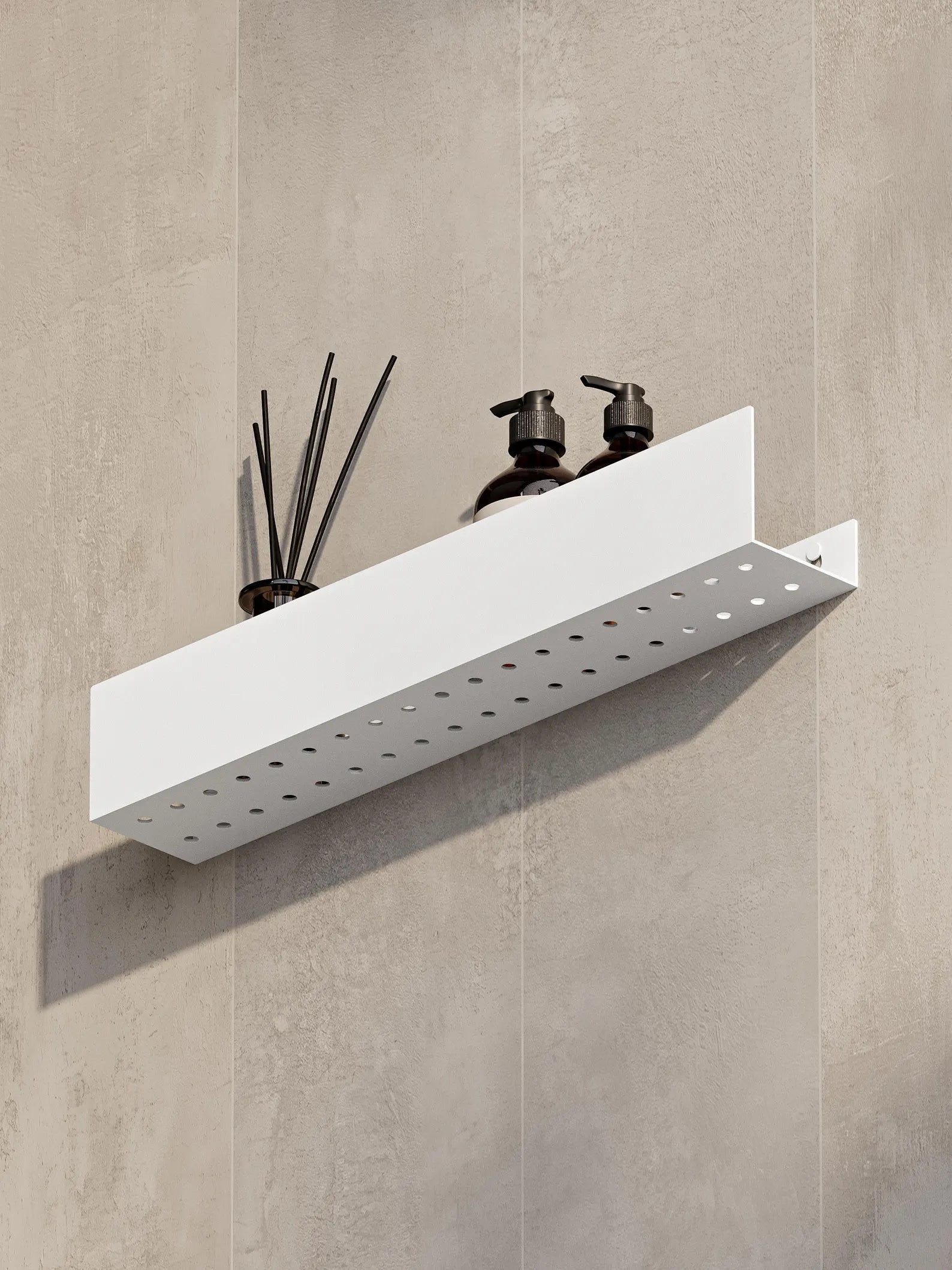 Wall-Mounted Stainless Steel Shelf