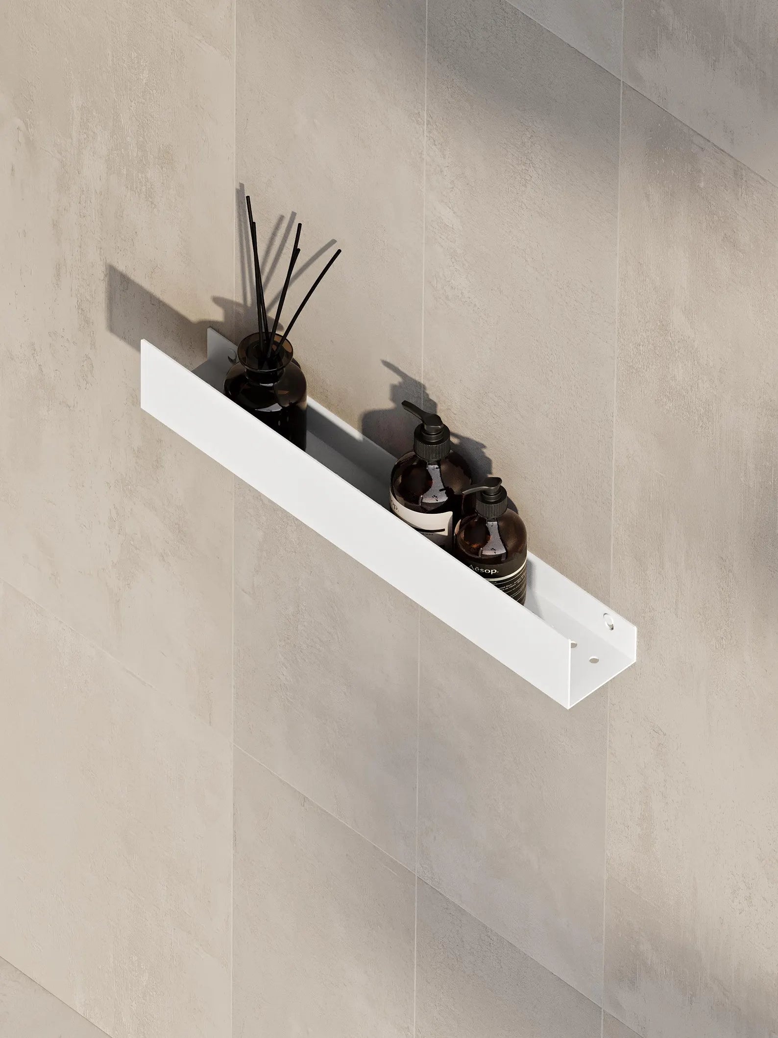 Wall-Mounted Stainless Steel Shelf