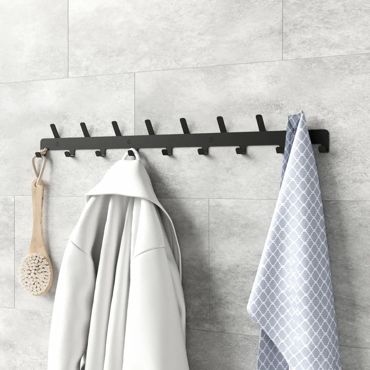 bathroom hooks
towel rack
towel hooks
towel hook
hooks for bathroom
towel holder
bathroom organizer
no drill holder
towel holders
black towel hanger
towel bar
bathroom towel hooks
black racks