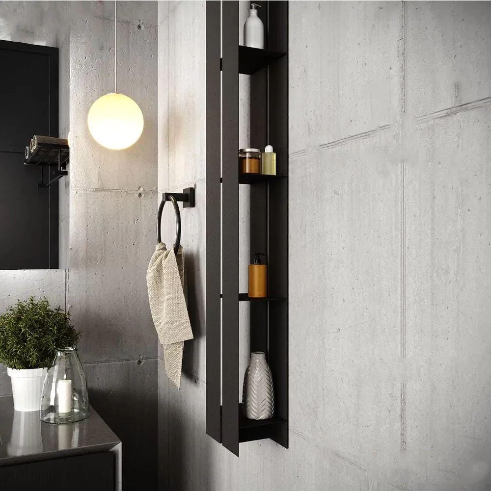 shower shelf
shower shelf black
wall mounted shelf
floating shelf
floating shelves
bathroom storage
concrete shelf
bathroom shelves
wall mounted shelves
metal shelves
modern shelves
minimal shelves
hidden shelves