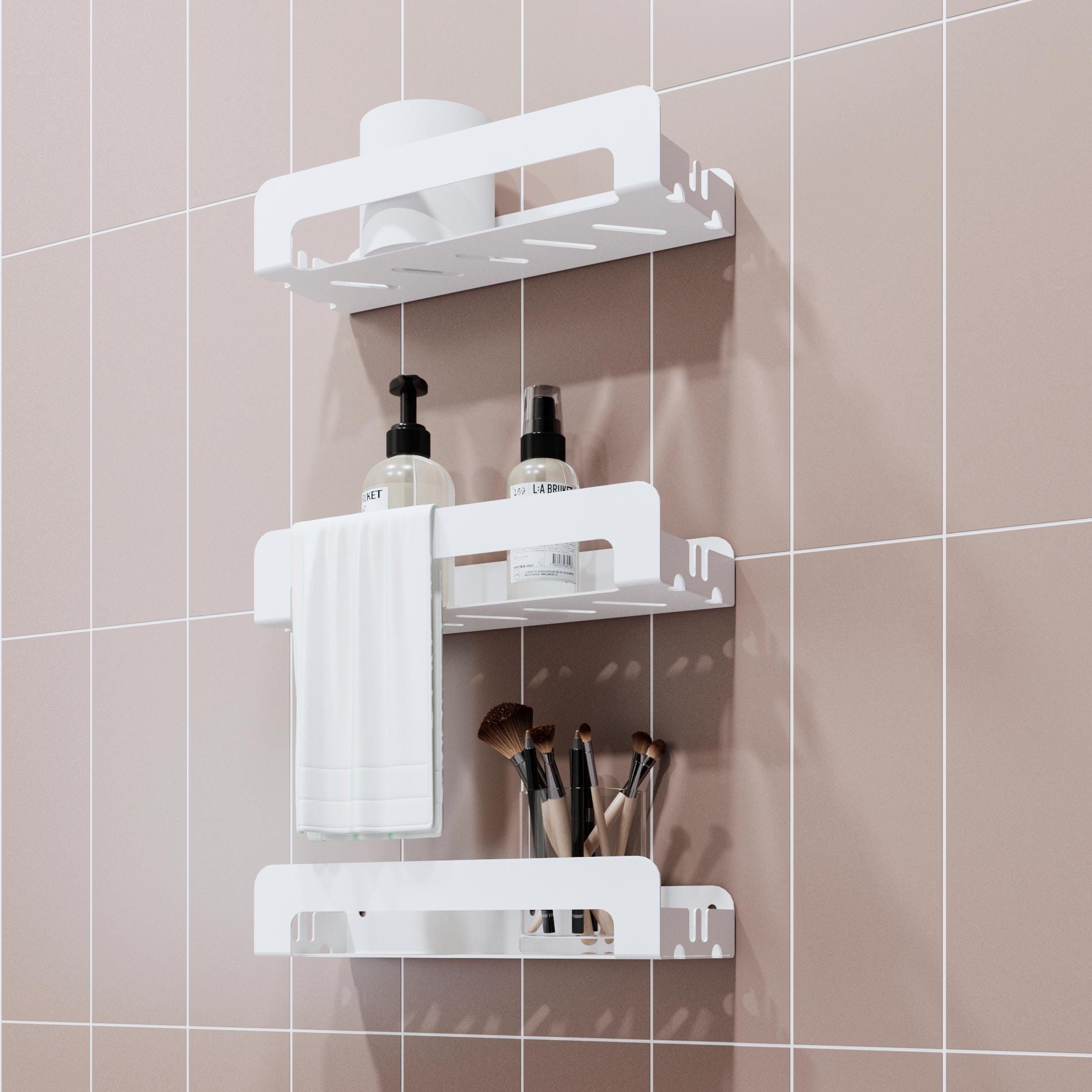 metal wall shelf
floating shelf
shower shelf black
metal wall shelves
black metal shelves
bathroom organizer
small wall shelves
bathroom shelves
black metal shelf
bathroom shelf
shelf with guardrail
narrow shelf
narrow shelves