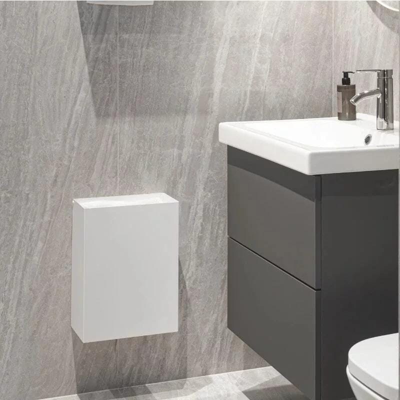 trash bin
trash can
bathroom trash can
bathroom bin
bathroom set
metal trash can
bathroom organizer
bathroom accessories
bath accessories
minimalist trash can
bathroom trash
wall trash
black trash bin