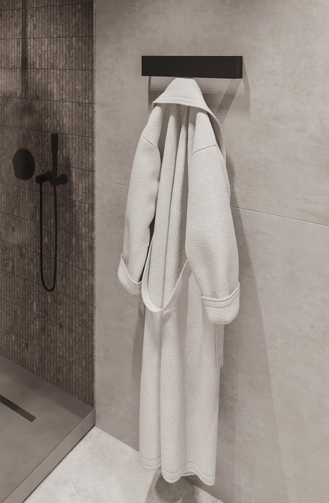 black towel holder
towel rack
wall-mount towel bar
bathroom organizer
bathroom towel rail
towel storage
bath towel holder
towel holder
wall towel rack
rack with hooks
bathroom rack
bathroom hanger
wall-mounted hooks