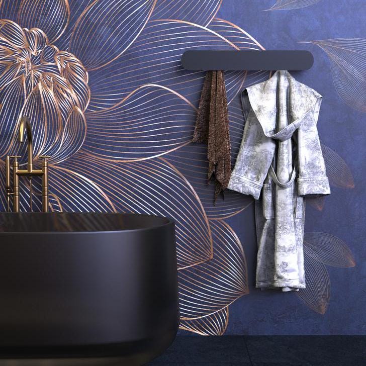 black towel holder
towel rack
wall-mount towel bar
bathroom towel rail
wall towel rack
rack with hooks
bathroom rack
wall-mounted hooks
bathroom hooks
kitchen towel hooks
hanger with hooks
hidden hooks rack
white bathroom rack