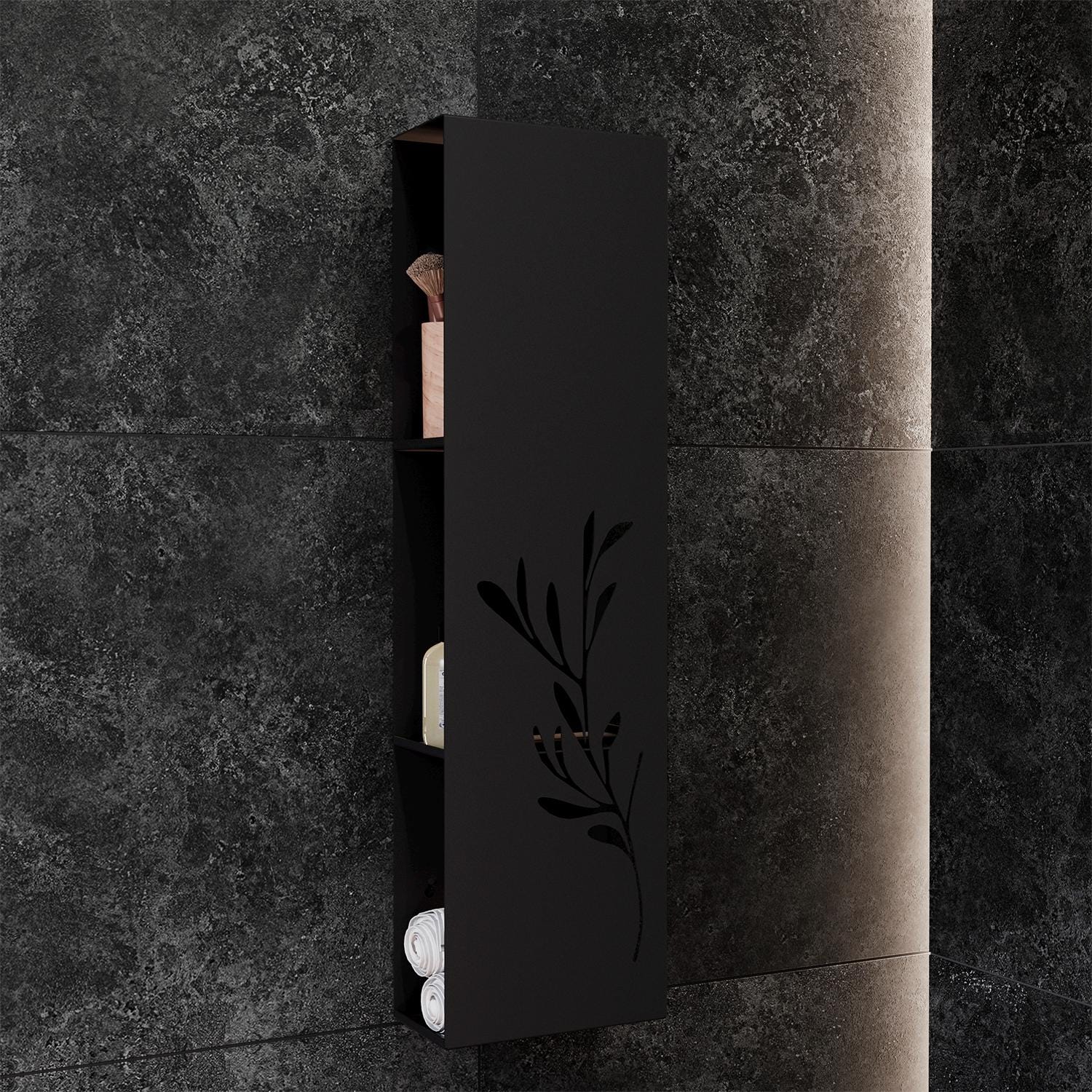 shower shelf black
metal wall shelves
bathroom wall shelf
black metal shelf
bathroom shelves
shower shelves
waterproof shelf
3-tier shelf
closed front shelf
side access shelf
closed shower shelf
steel shower shelf
metal shower shelf