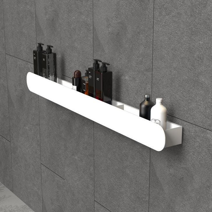 bathroom organizer
bathroom shelf
bathroom wall shelf
floating shelf
bathroom accessories
wall mounted shelf
shower wall shelf
waterproof shelf
hidden mount shelf
long bathroom shelf
narrow shower shelf
steel shower shelf
metal wall shelf