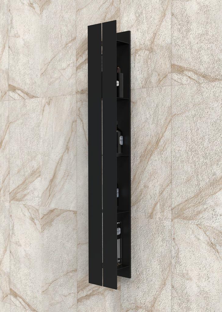 bathroom shelves
bathroom shelf
side access shelf
closed front shelf
metal shower shelf
wall mount shelf
hidden mount shelf
stainless steel
bathroom storage
vertical shelf
white shower shelf
black shower shelf
waterproof shelf