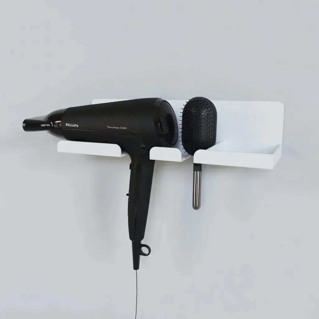 Shelf for Hair Dryer and Brush Storage